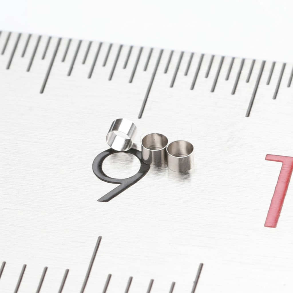 High-resolution image showing platinum-iridium marker bands mounted on catheter shafts, highlighting their precise fit and smooth finish for reliable performance in medical procedures.